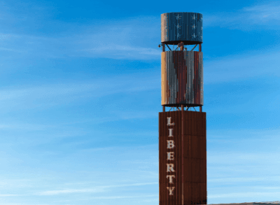 Spotlights Liberty Tower