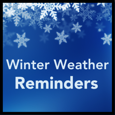 Winter Weather Reminder spotlight graphic