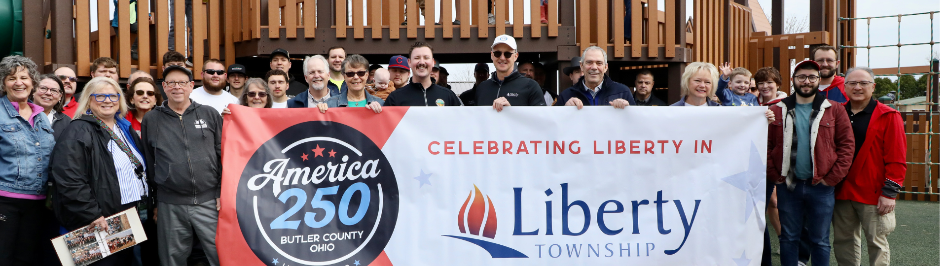 America 250 Banner at Fort Liberty 2.0